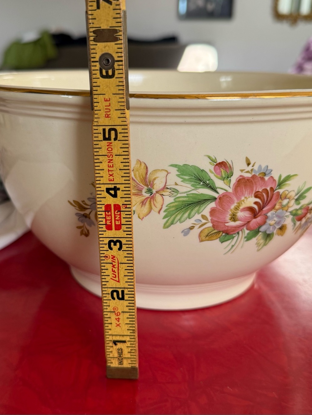 Vintage Kichen Kraft Mixing bowl "Spring Wreath" Large size. - Picture 5 of 7